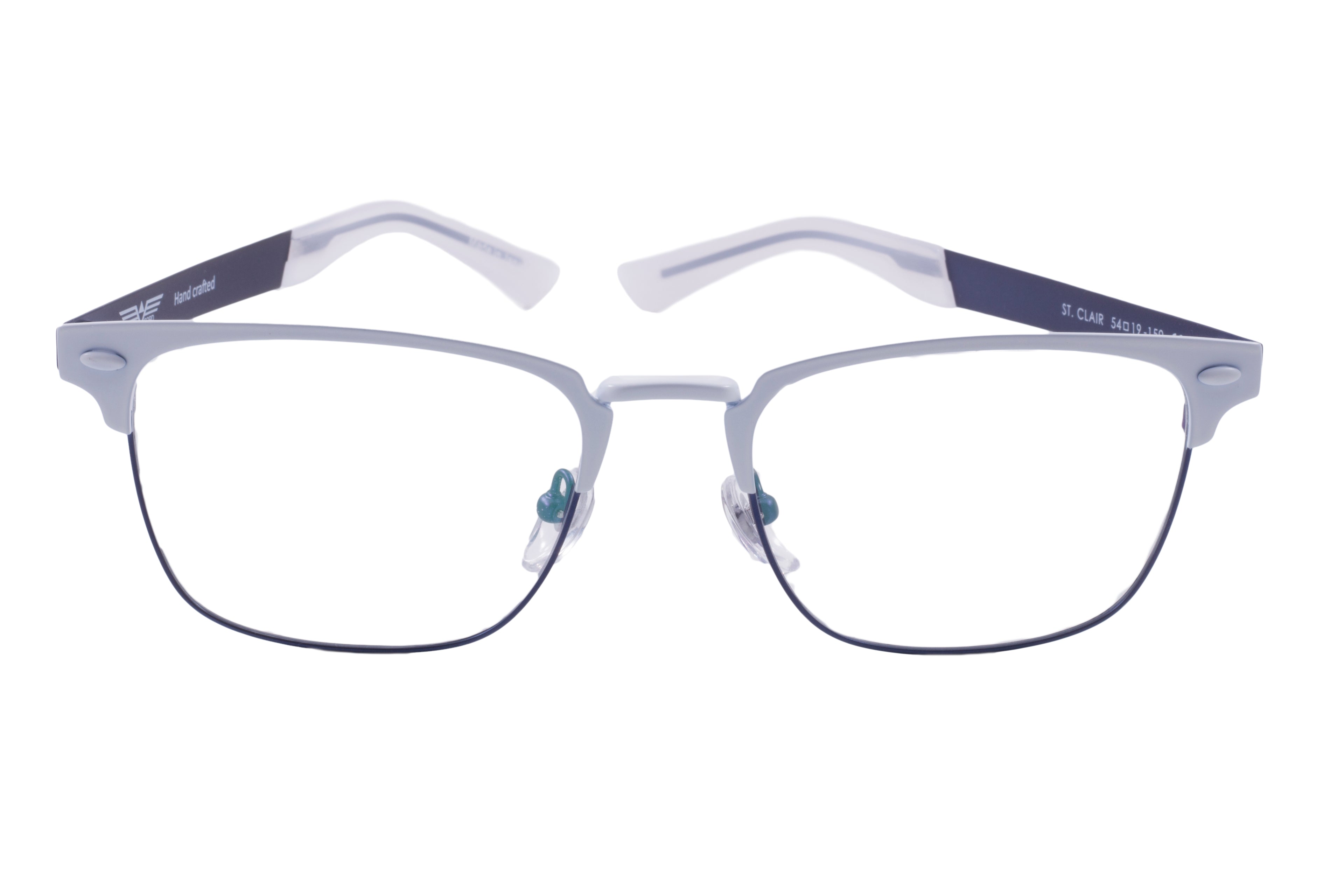St. Clair Collection – Sophisticated Square Metal Eyewear by David Ford