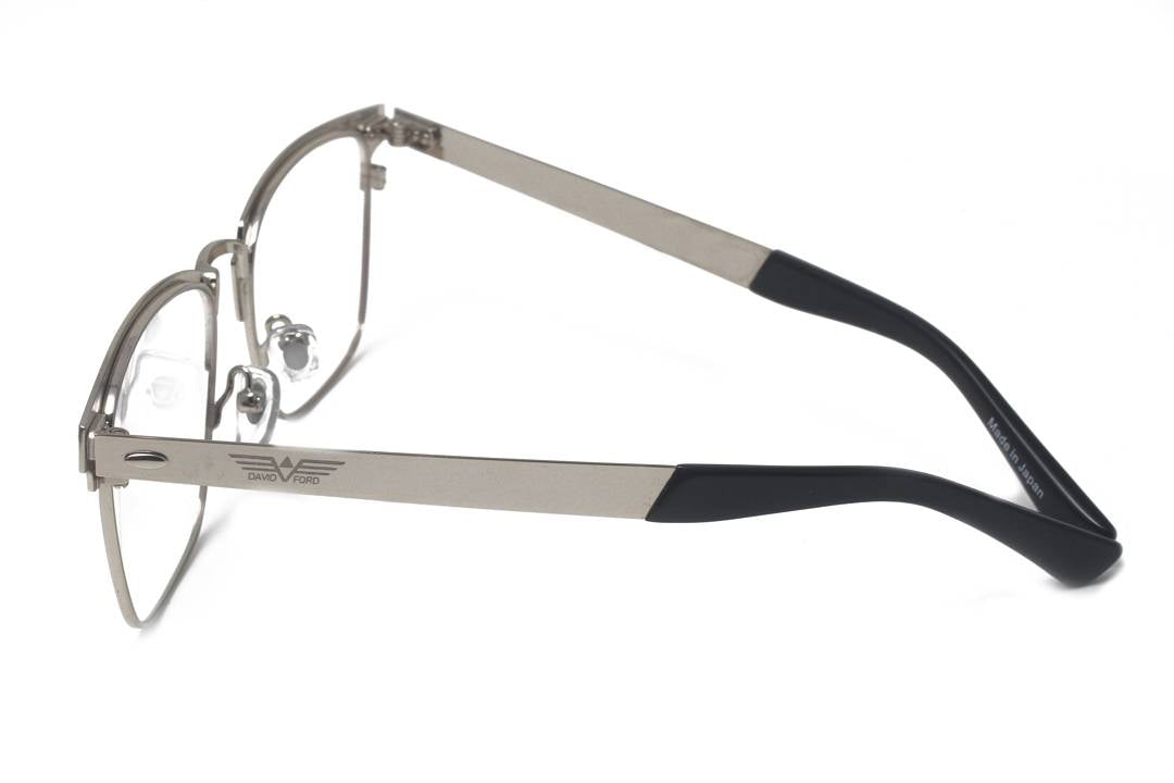 St. Clair Collection – Sophisticated Square Metal Eyewear by David Ford