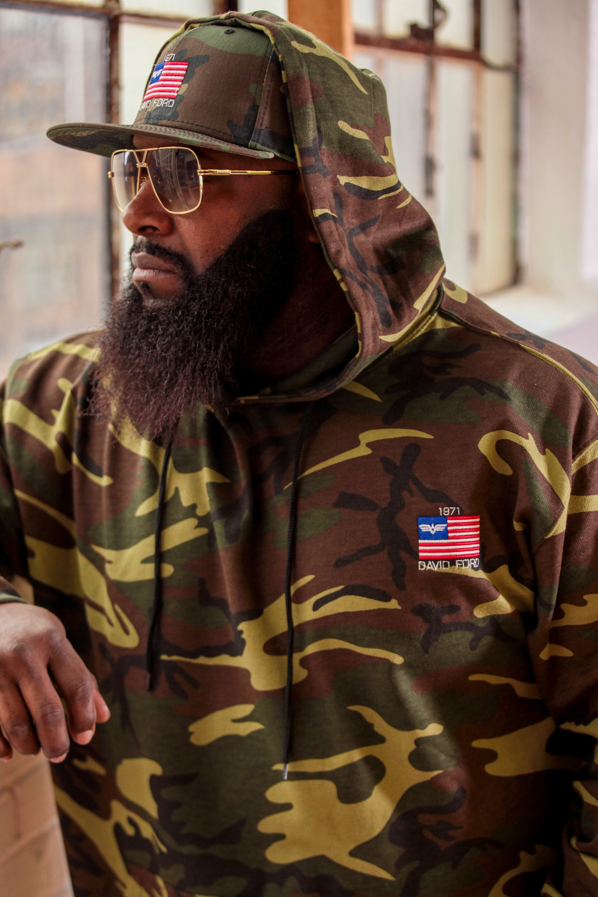 DAVID FORD AMERICA GREEN UNISEX CAMO