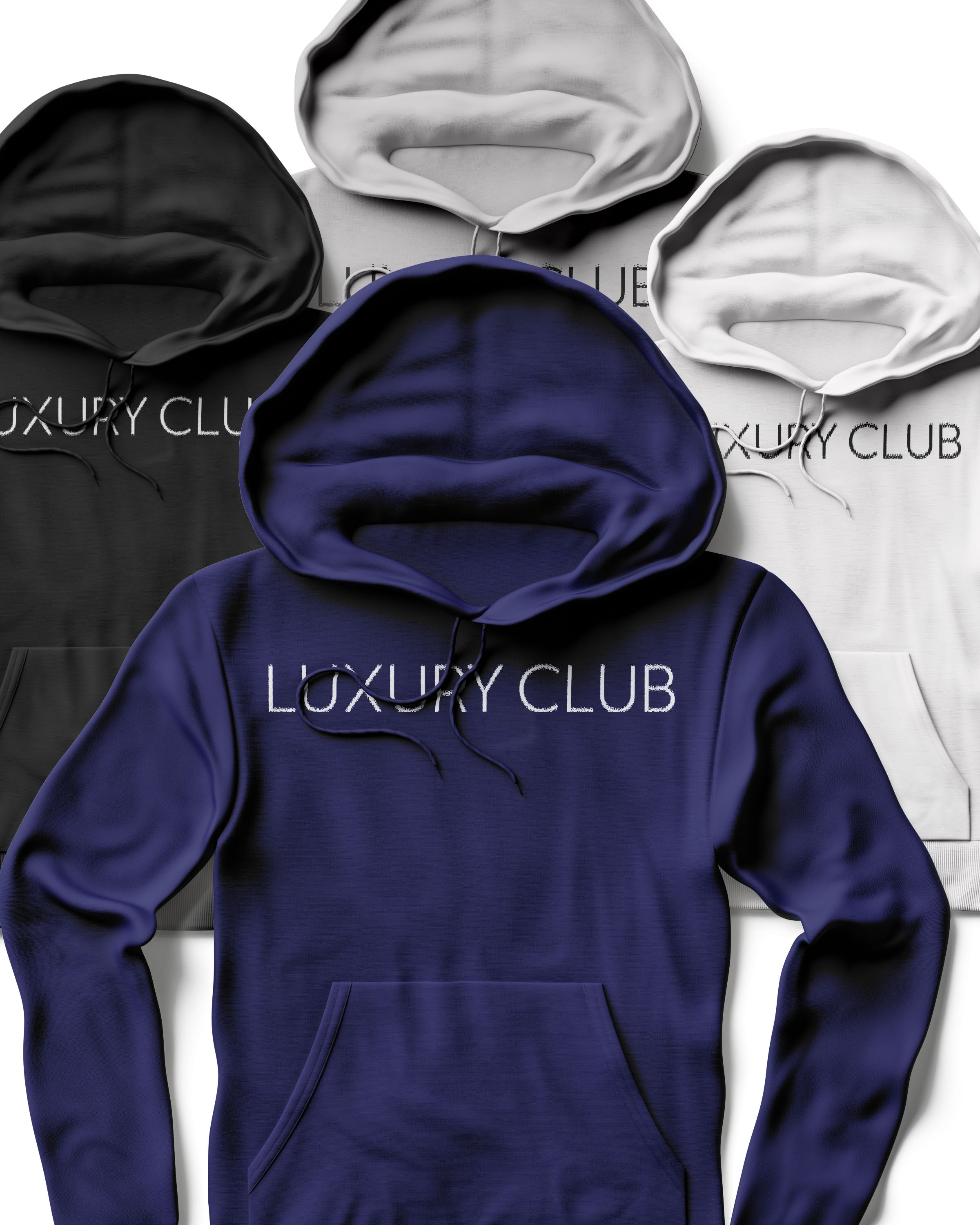 Luxury Club Solo Hoodie – Refined Minimalist Streetwear by David Ford