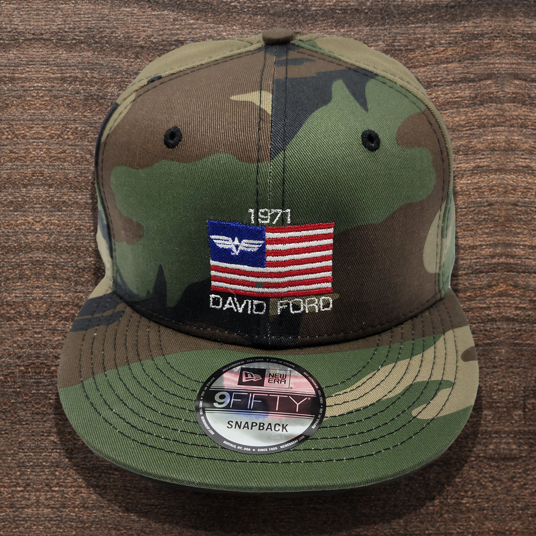 DAVID FORD AMERICA GREEN SNAPBACK